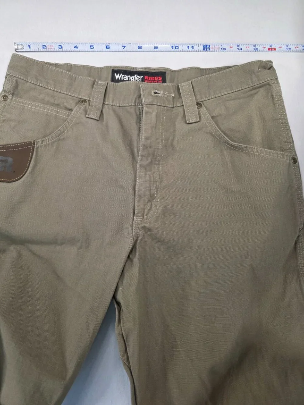 Wrangler Riggs Workwear Utility Work Pants Olive 32x34 NWOT